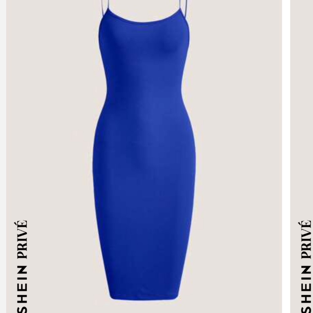 Blue body con dresss